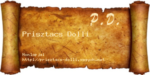 Prisztacs Dolli névjegykártya